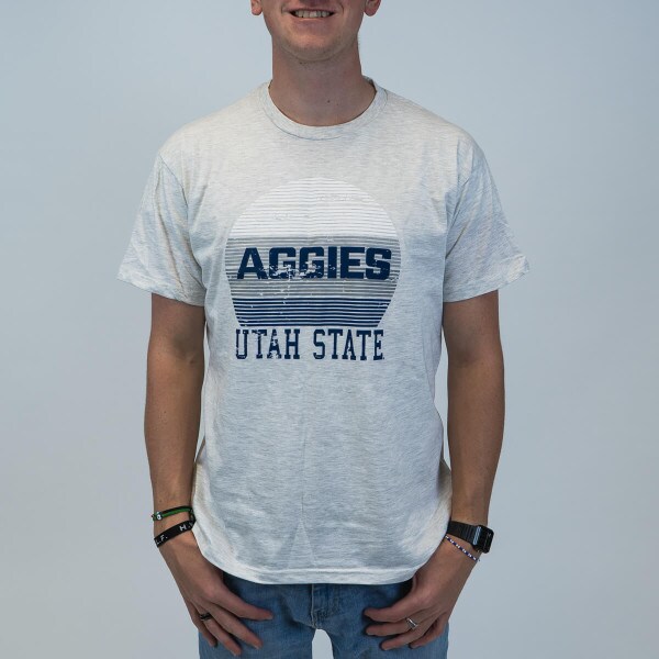 aggies utah state weathered t-shirt